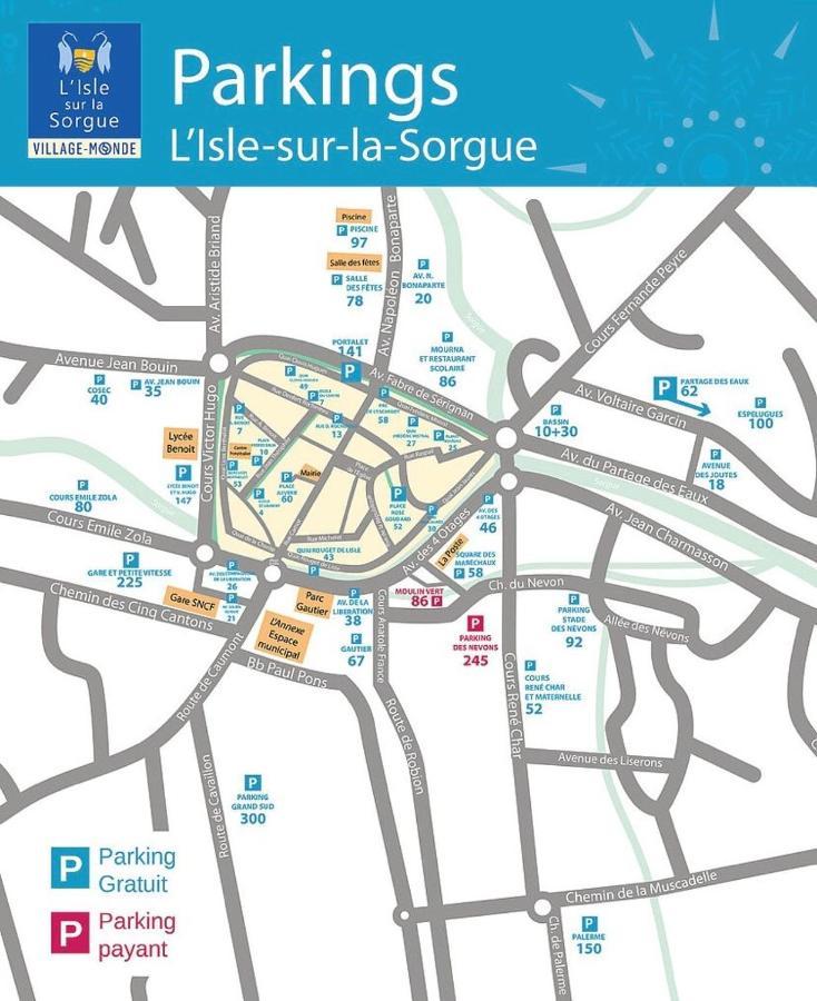 Appartement Terrasse climatisé calme en centre-ville LʼIsle-sur-la-Sorgue Esterno foto